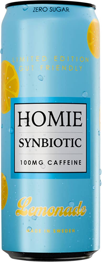 Homie Wake Up Synbiotic Lemonade Zero Sugar