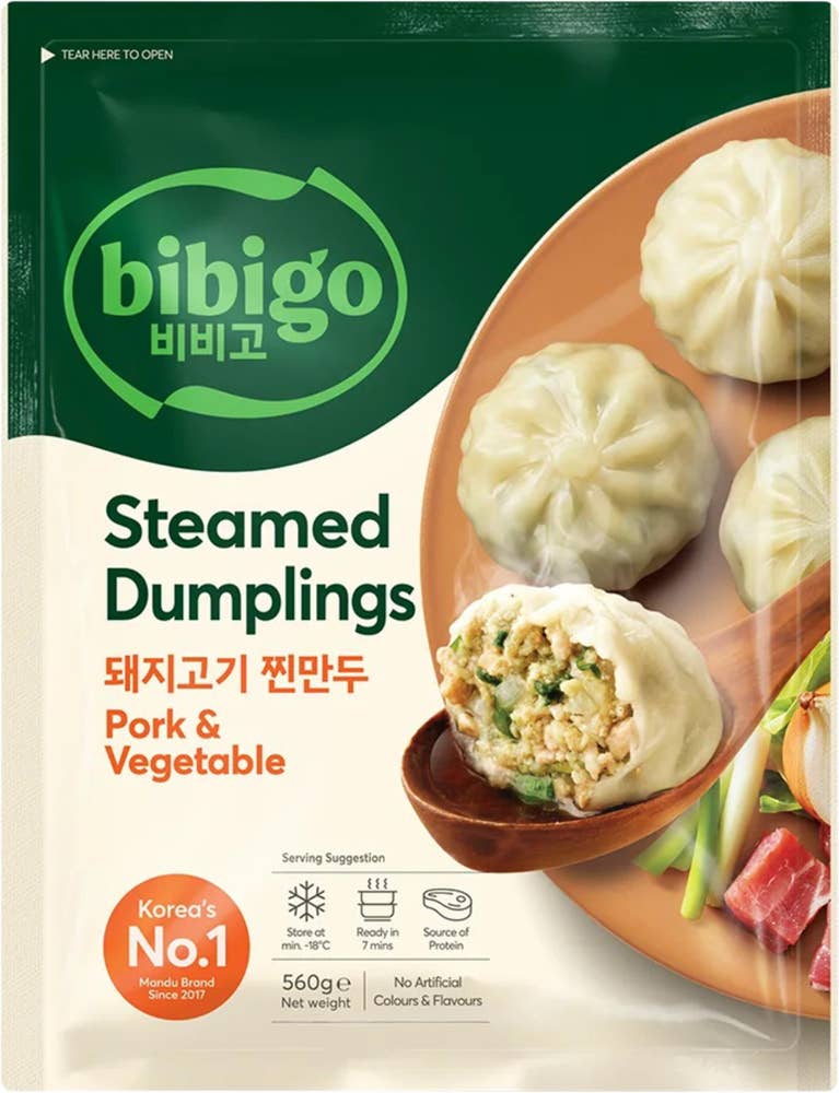 Bibigo Sopp Dumplings Fläsk & Grönsaker Frysta