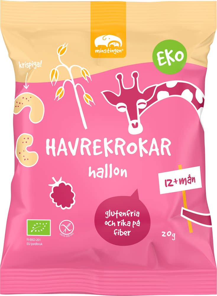 Minstingen Havresnacks Hallon