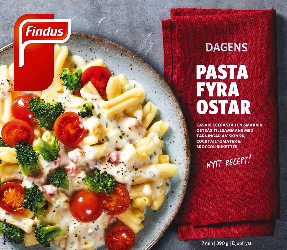 Findus Pasta Fyra Ostar Fryst