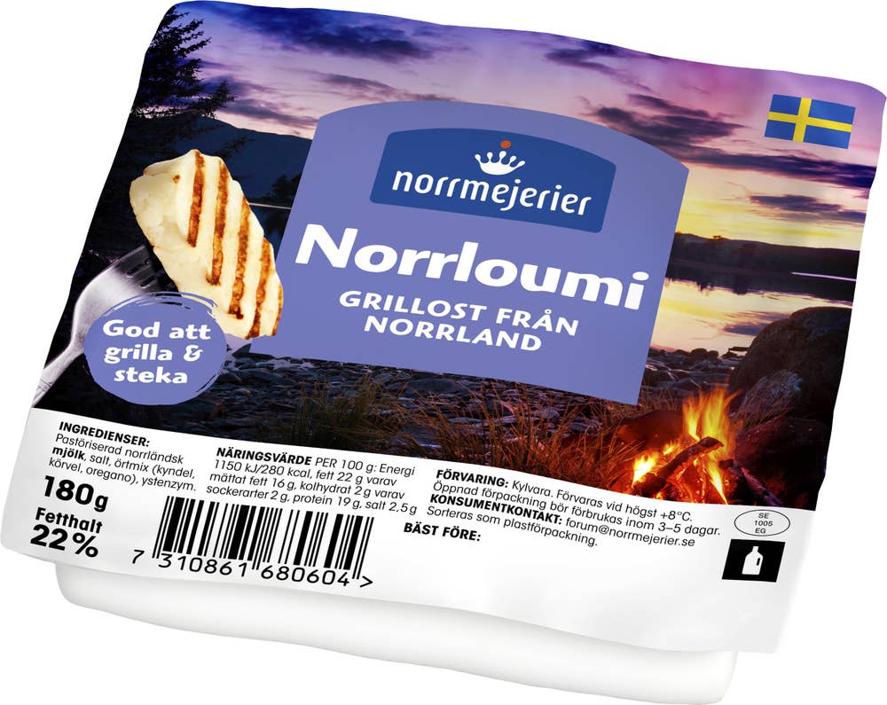 Norrmejerier Grillost Norrloumi Norrländsk 22%