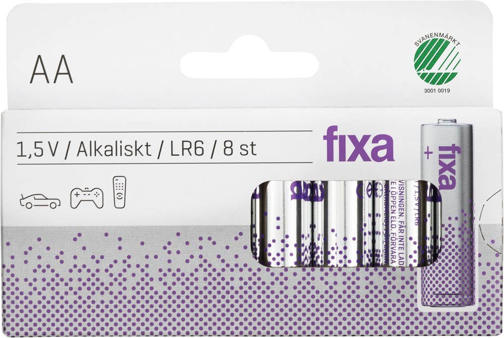 Fixa Batterier AA
