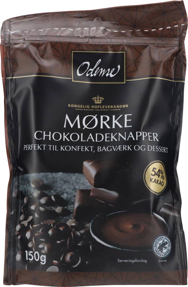 Odense Mörka Chokladknappar 54%