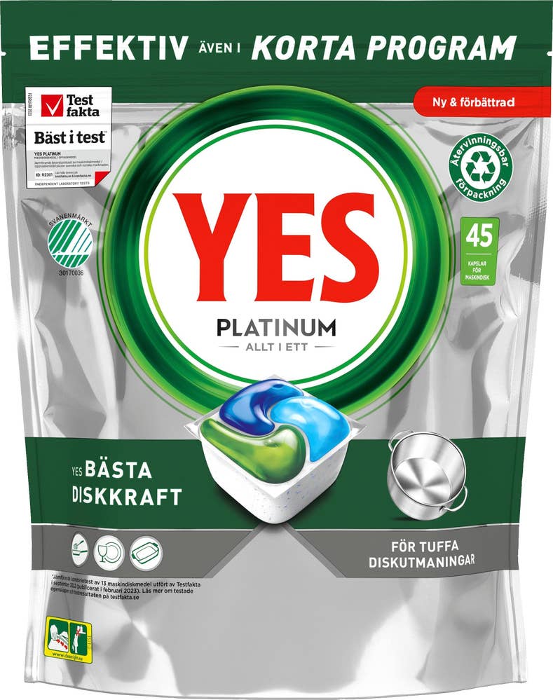 YES Diskmaskintablett Platinum All In