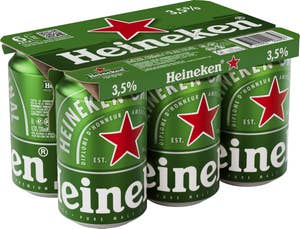 Heineken Öl Lager 3,5% 6x33cl