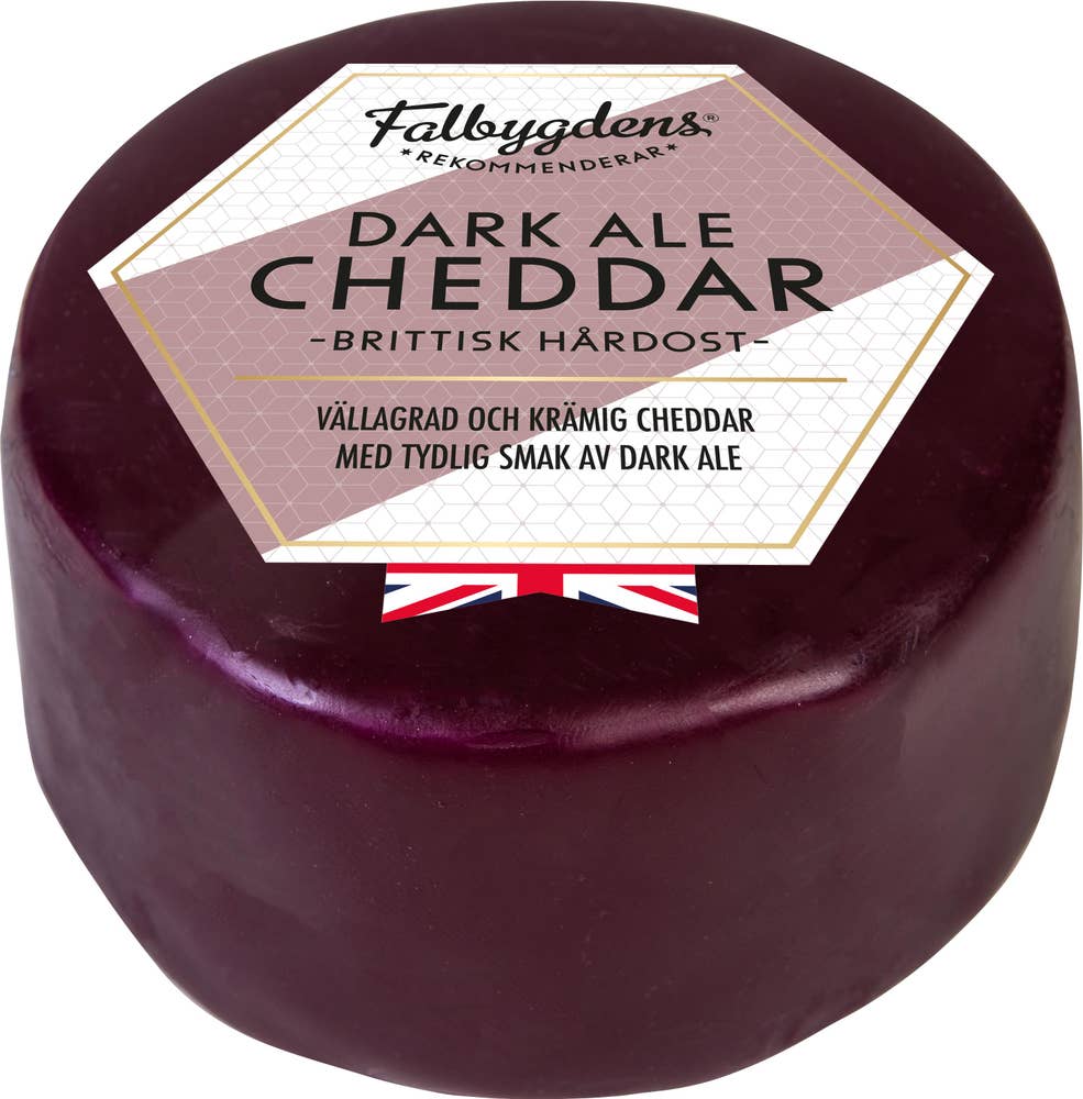 Falbygdens® Rekommenderar Cheddar Dark Ale Lagrad Hårdost 33%