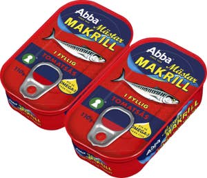 Abba Mästarmakrill Tomatsås 2x110g