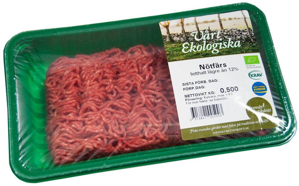 Vårt Ekologiska Nötfärs 12% EKO/KRAV