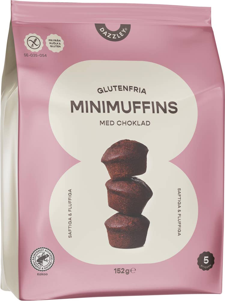 Dazzley Minimuffin Choklad Glutenfri