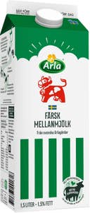 Arla Ko® Färsk Mellanmjölk 1,5%