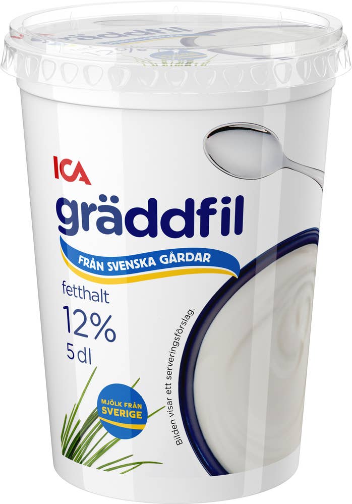Ej sorterad Gräddfil 12% Ica