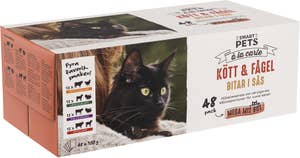 Smart Pets Kattmat Multipack Kött och Fågel i Sås 48x100g