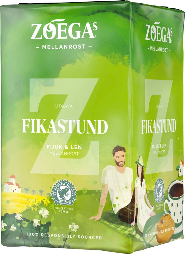 ZOÉGAS Kaffe Fikastund Mellanrost 450g Zoegas