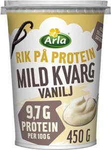 Arla® Mild Kvarg Vanilj Laktosfri Utan Tillsatt Socker 0,2%