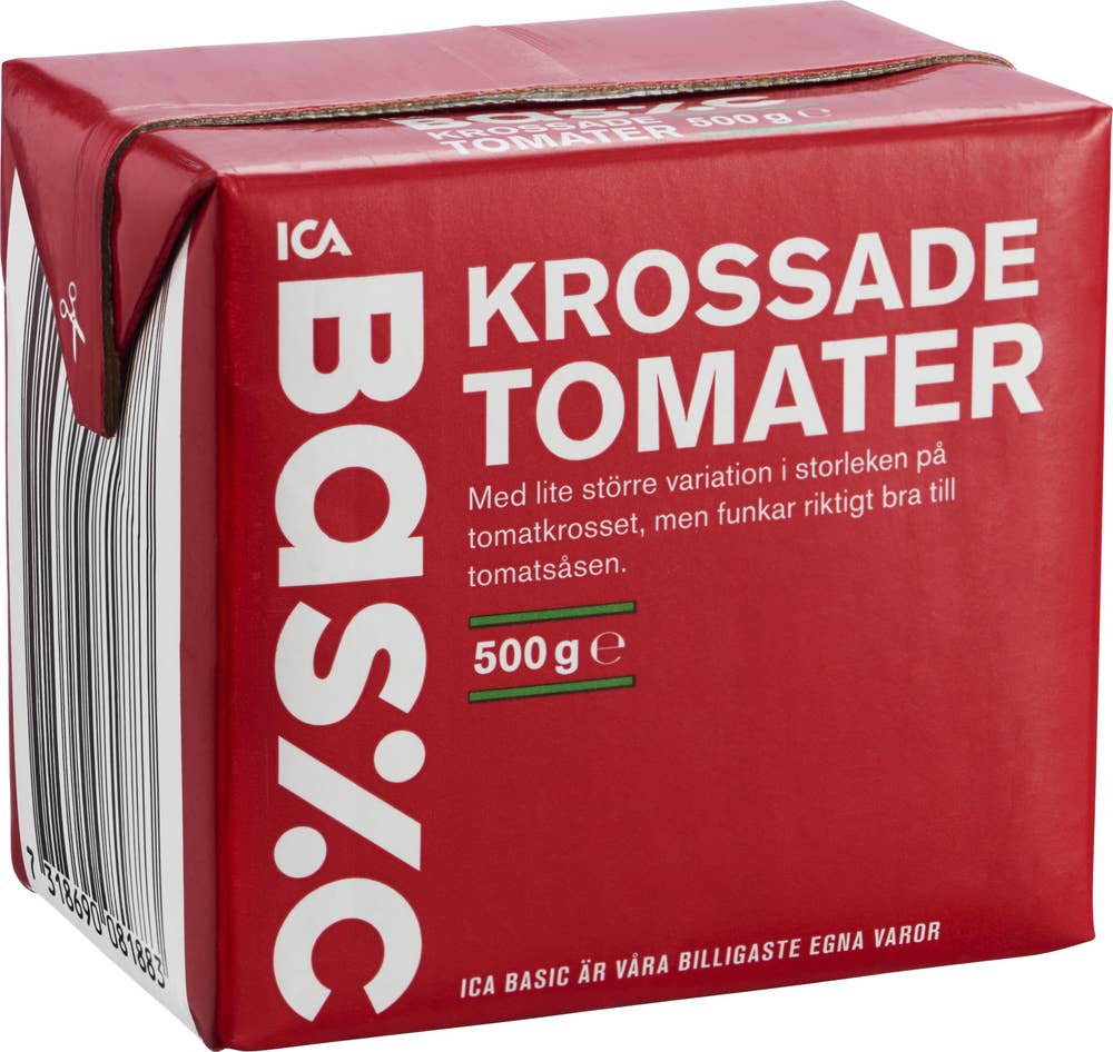 Ej sorterad Krossade Tomater Tetra Ica Basic