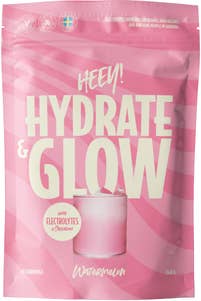 Heey! Hydrate & Glow Electrolytes + Coll-egan® Watermelon 40 portioner