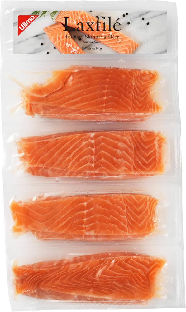 Ullmo Laxfilé Utan Skinn Fryst 4x100g