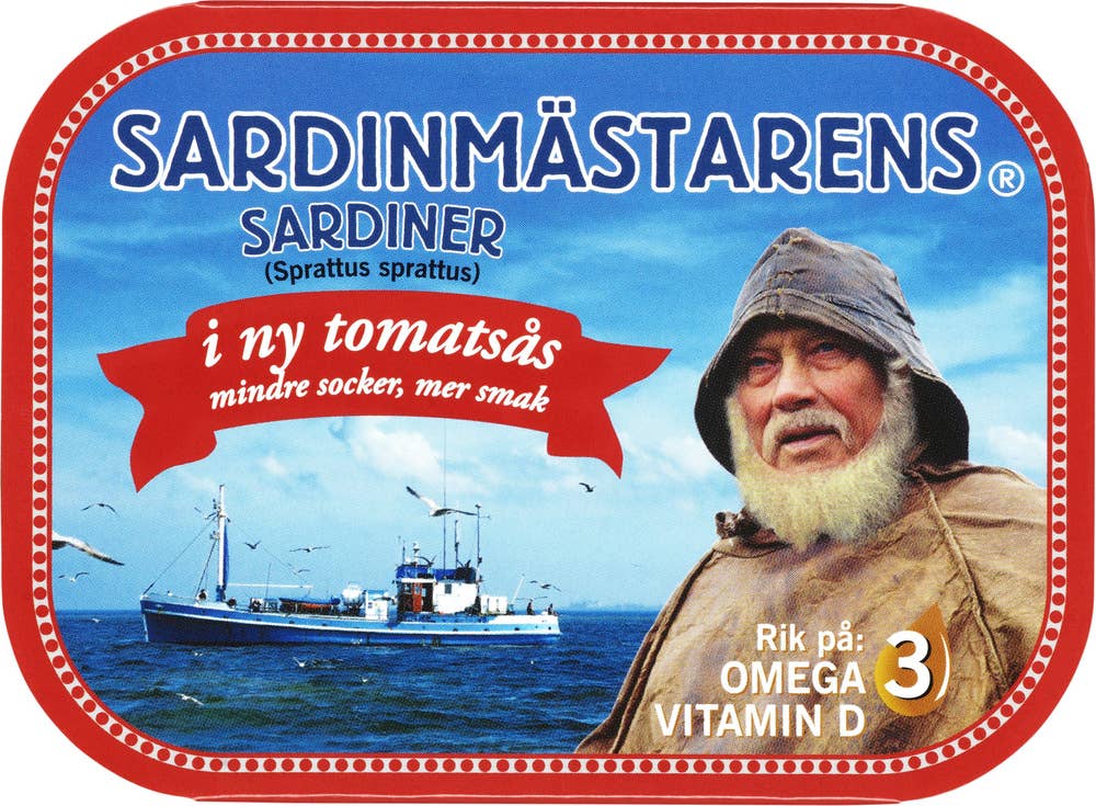 Sardinmästaren Sardiner i Tomatsås Sardinmästarens