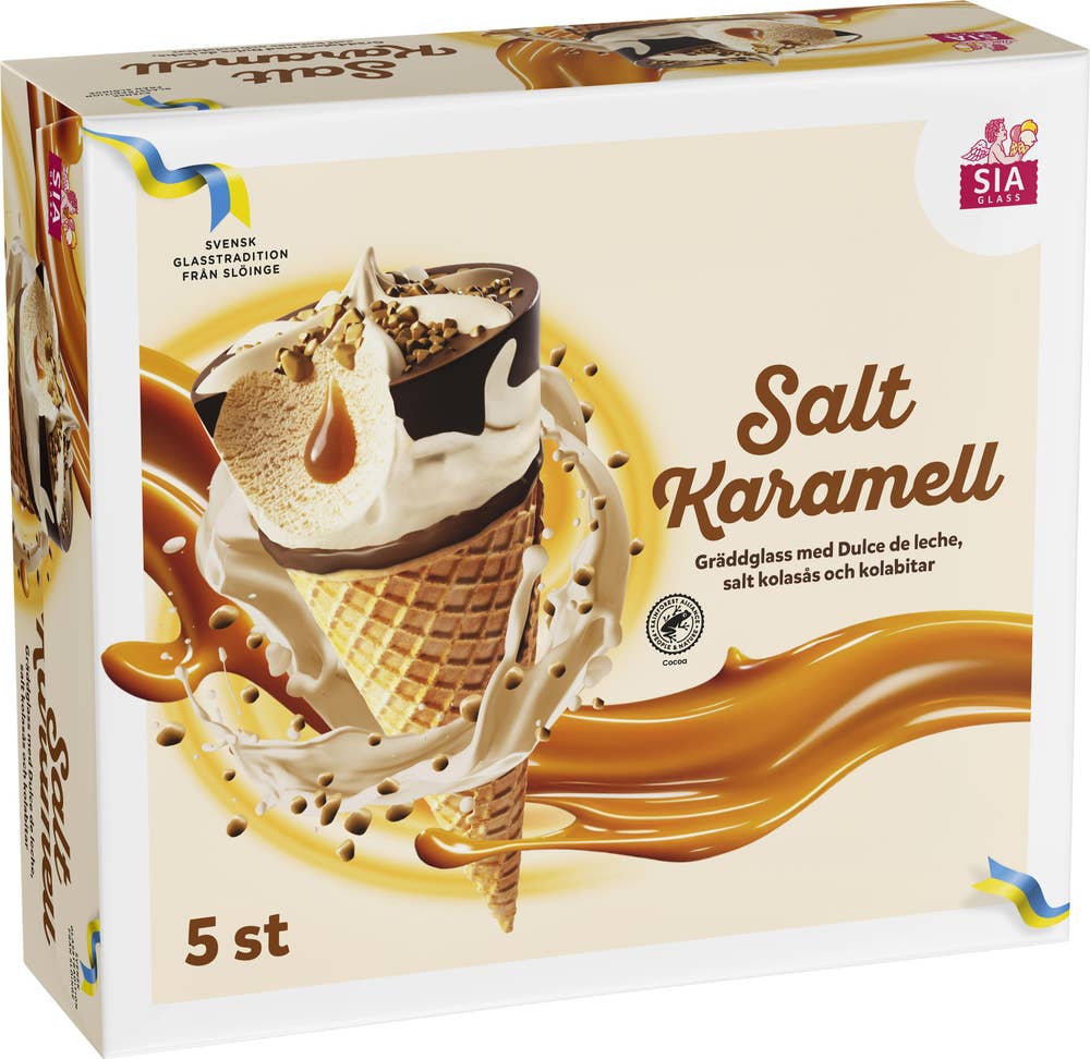 Glasstrut Saltkaramell