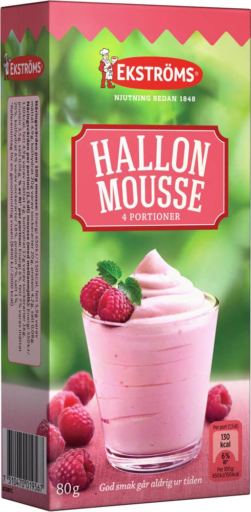 Ekströms Hallonmousse
