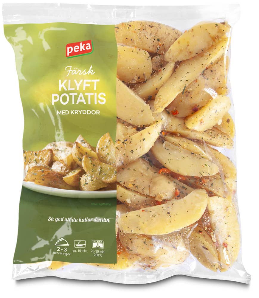 Peka Färsk Klyftpotatis med Kryddor