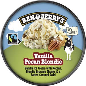 Ben & Jerry's Glass Vanilla Pecan Blondie Fairtrade