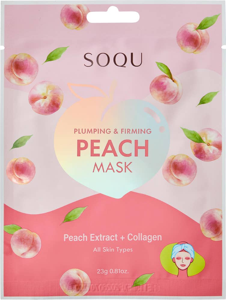 SOQU Peach Sheet Mask