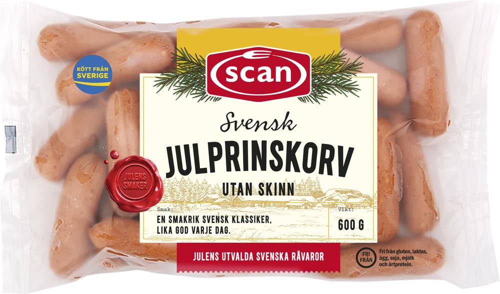 Scan Prinskorv Utan Skinn