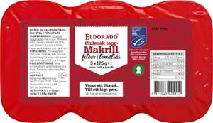 Eldorado Makrillfiléer i Tomatsås MSC 3-p
