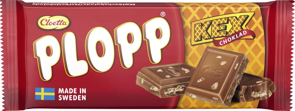 Cloetta Plopp Mjölkchoklad Kexchoklad Cloetta