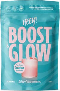 Heey! Boost & Glow Creatine + Coll-egan® Wild Strawberries 50 portioner