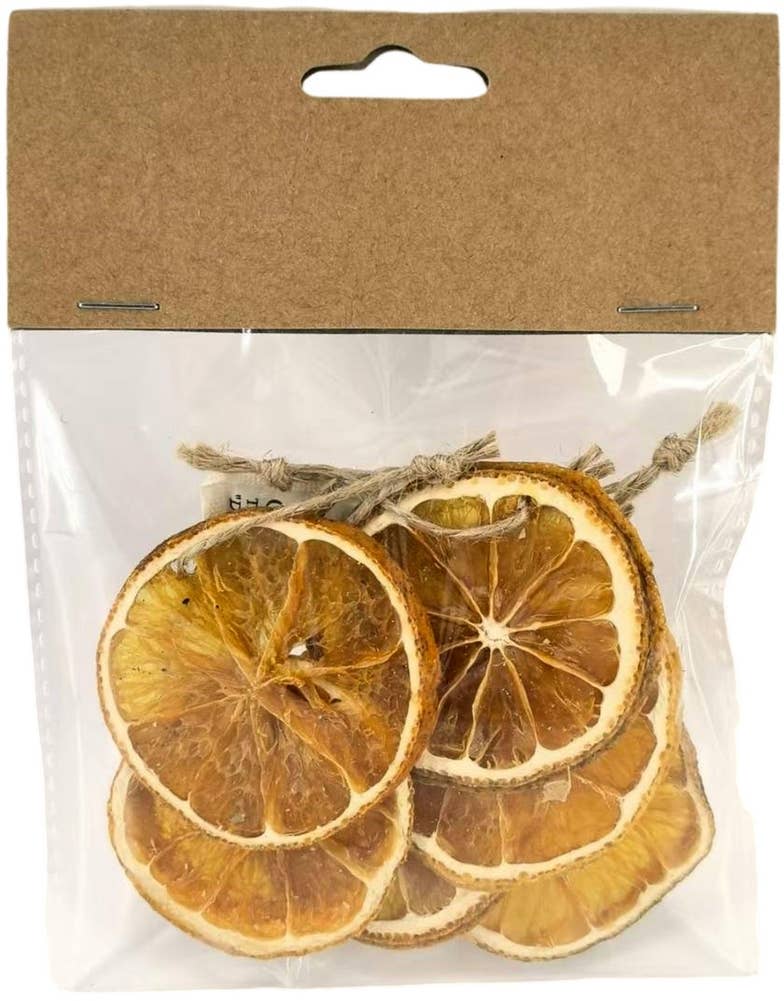 Hedlundgruppen Hänge Apelsinskivor med Juteband