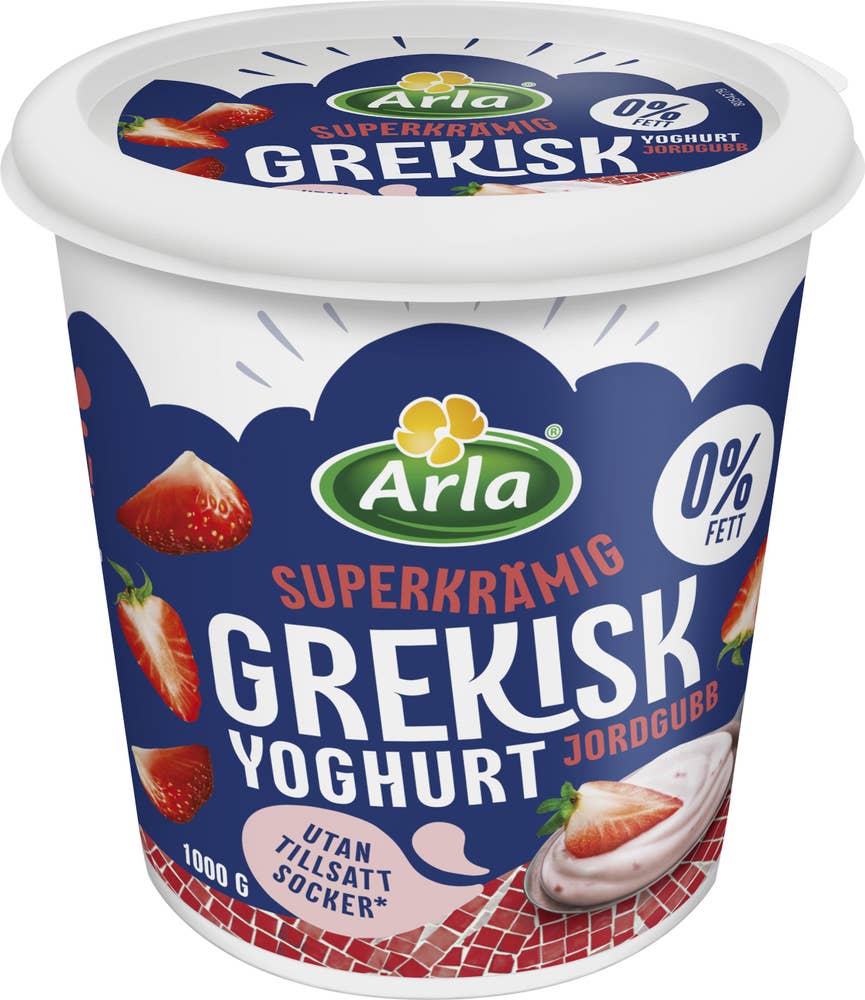 Arla® Grekisk Yoghurt Jordgubb 0%