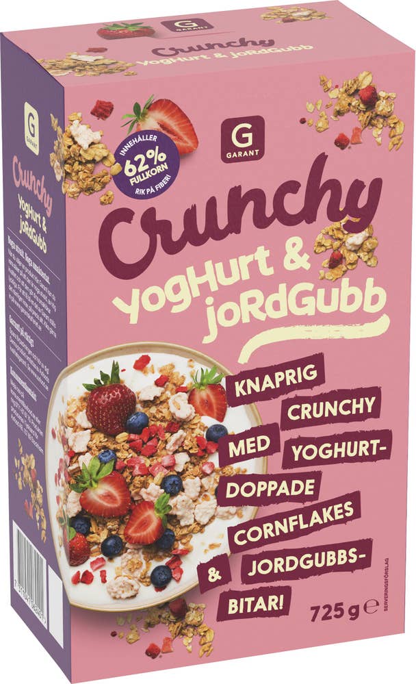 Garant Crunchy Jordgubb & Yoghurt