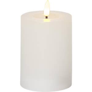 Star Trading Blockljus LED Flamme Flow Vit 12,5cm