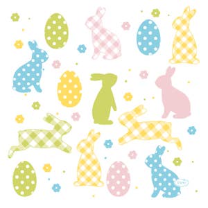 Duni Servett Bunnies & Eggs 3-lags 33x33cm