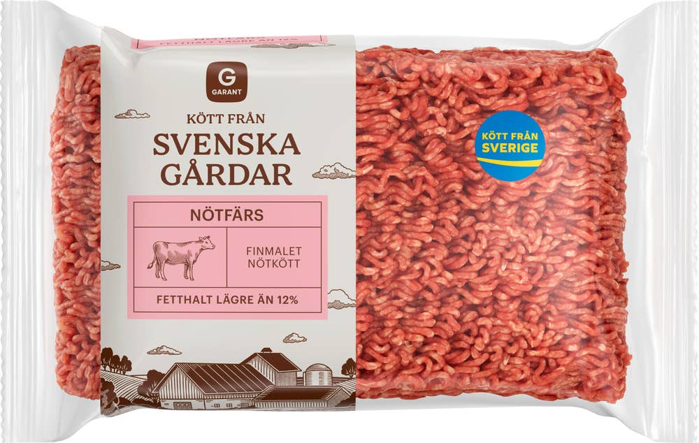 Garant Nötfärs Svensk 12%