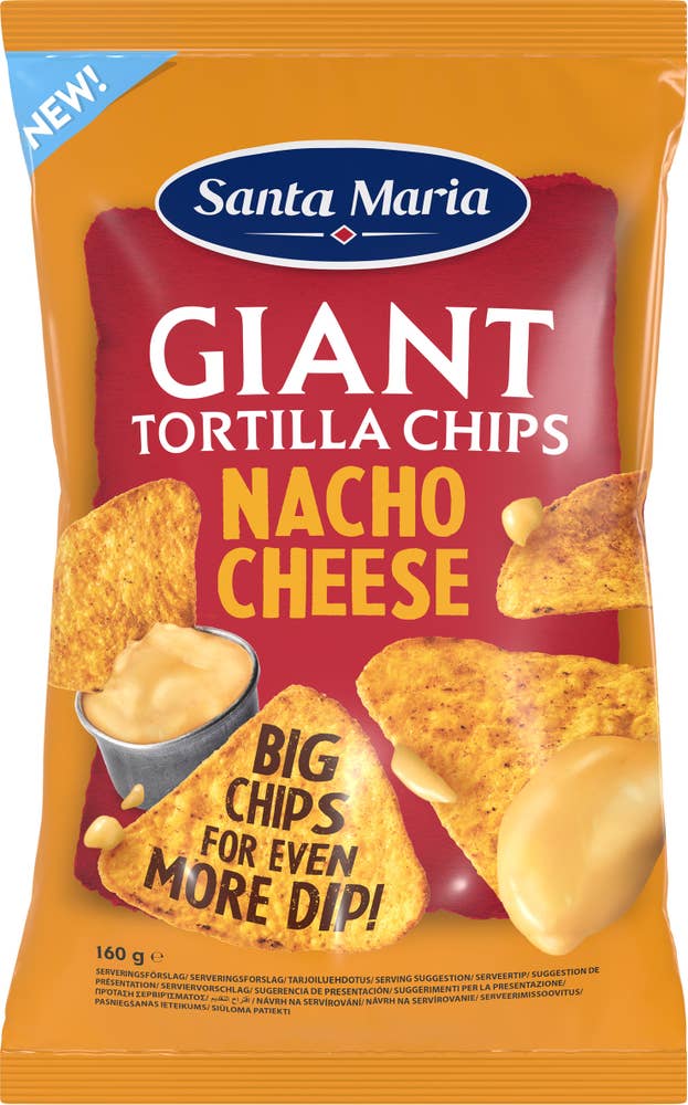 Santa Maria Giant Tortilla Chips Nacho Cheese