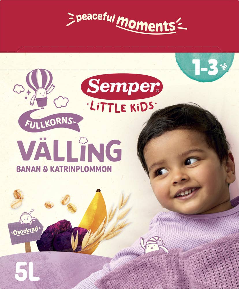 Semper Fullkornsvälling Banan & Katrinplommon +18M
