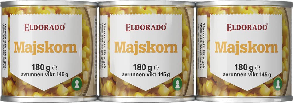 Eldorado Majskorn 3x180g