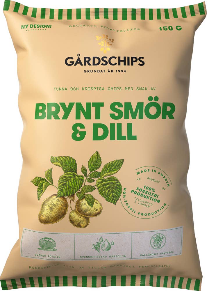 Gårdschips Chips Brynt Smör & Dill Gårdschips