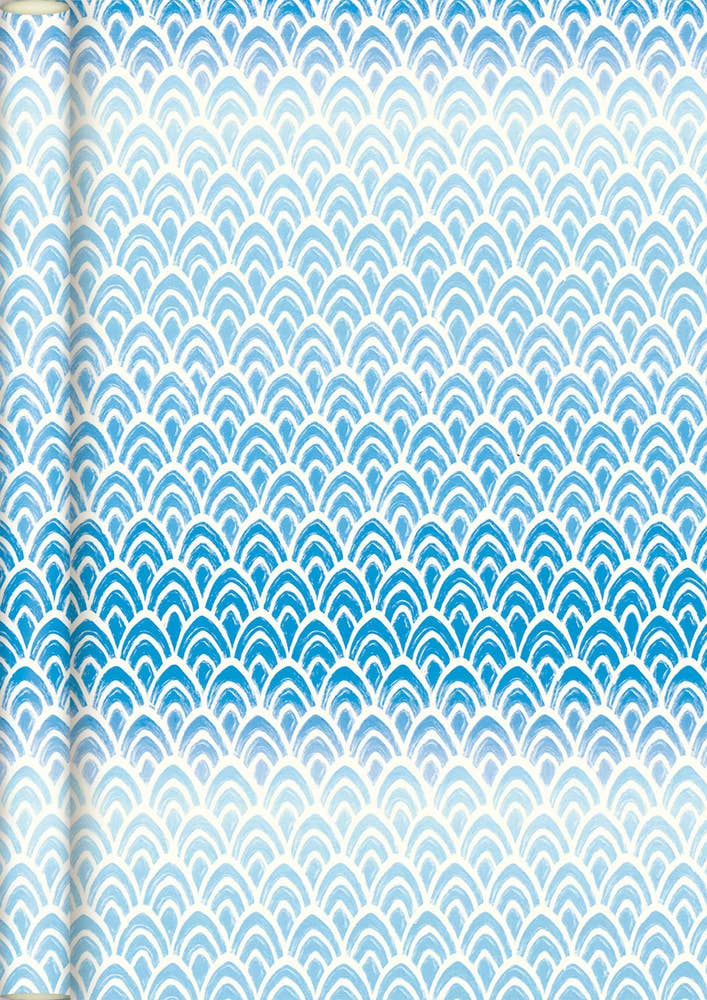 Boutique Presentpapper Mönster Blå 500x50cm