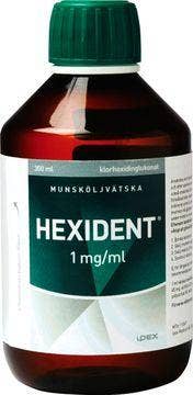 Hexident 1 mg/ml, Klorhexidin, munsköljvätska,