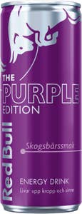 Red Bull Energidryck Purple Edition Skogsbär
