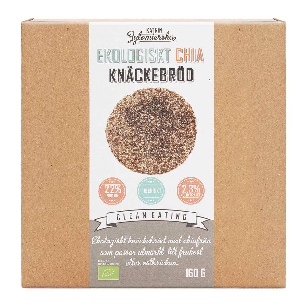 Katrin Zytomierska Knäckebröd Chia EKO Clean Eating