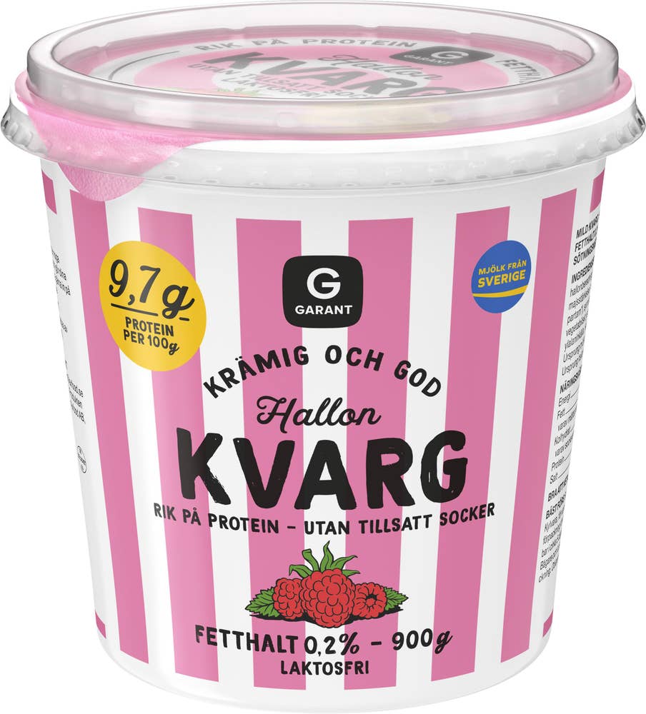 Garant Kvarg Hallon Laktosfri Utan Tillsatt Socker 0,2%