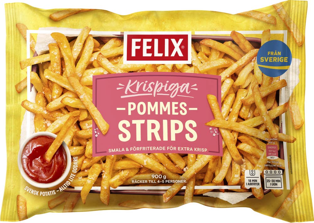 Felix Pommes Strips Fryst