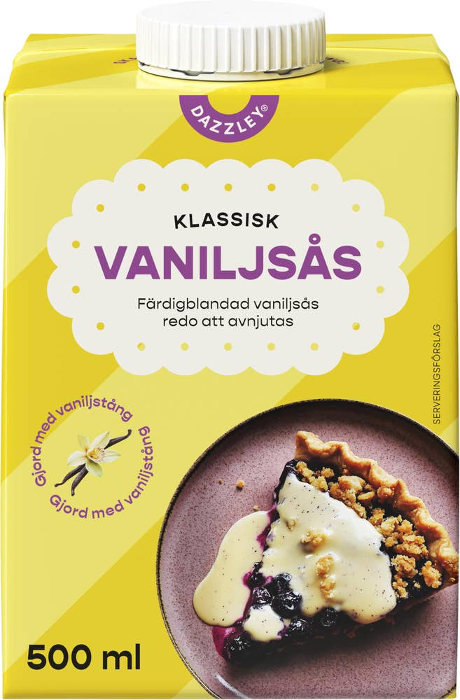 Dazzley Vaniljsås 4,5% med äkta vanilj
