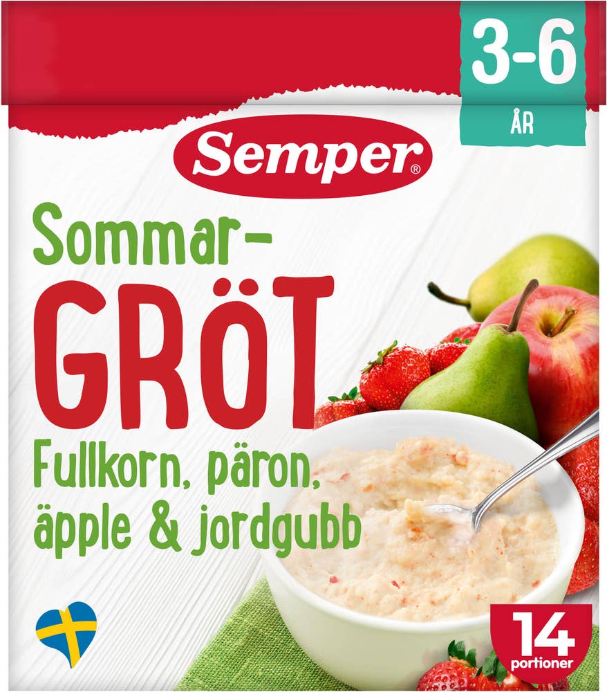 Semper Sommargröt Fullkorn 3-6år 14 portioner