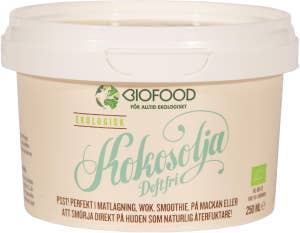 Biofood Kokosolja kallpressad doftfri EKO 250ml Biofood